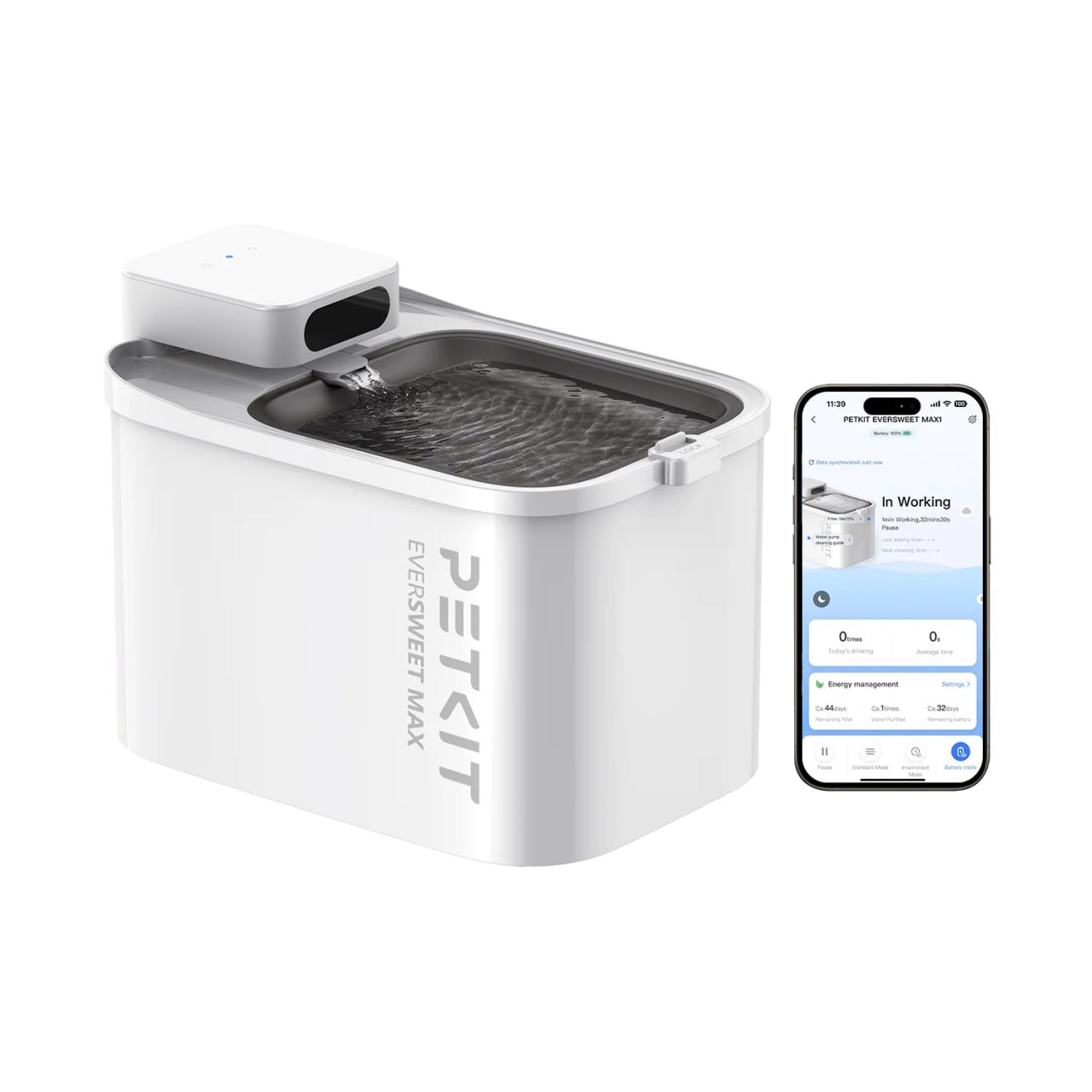 PETKIT Eversweet Max Cordless Smart Drinking Fountain Cat Drinking Fountain Dog Drinking Fountain