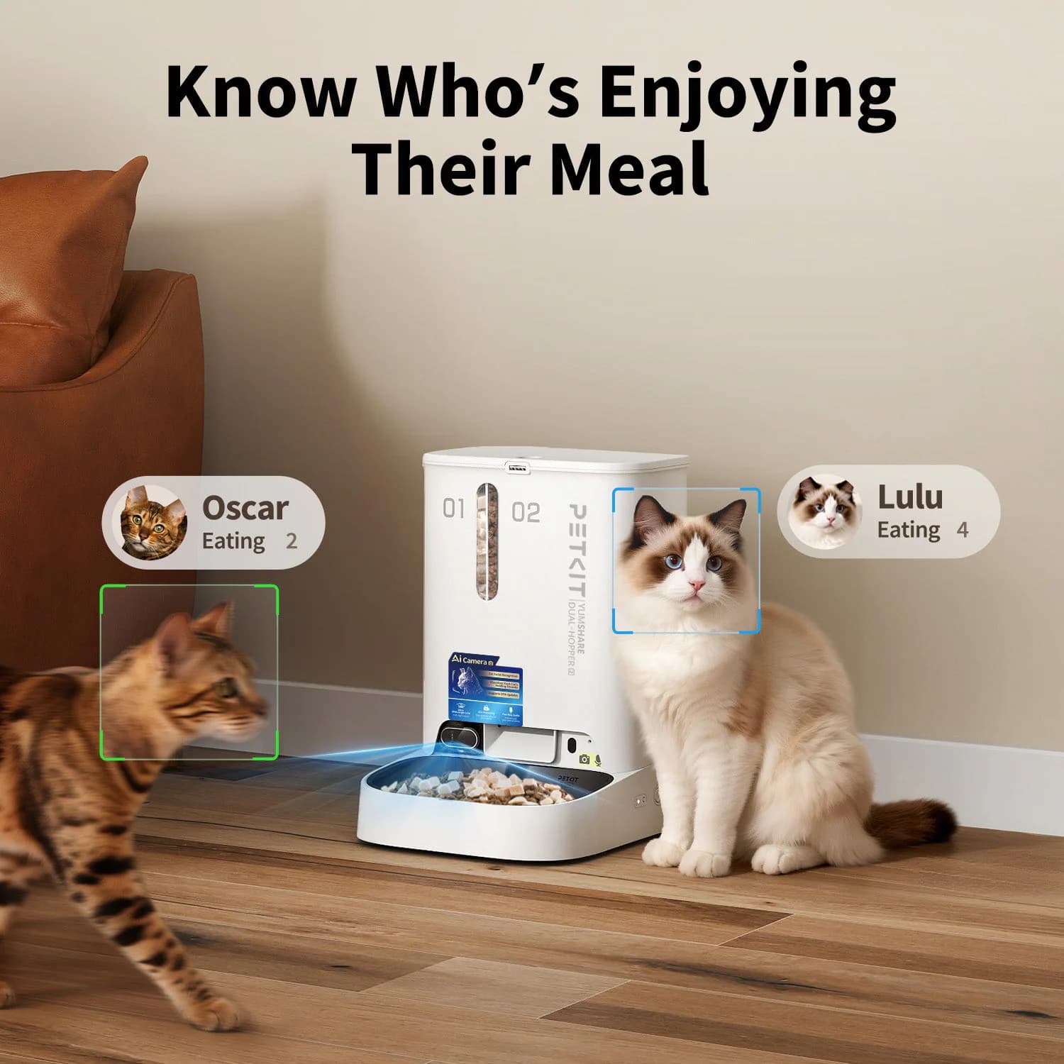 YumShare Dual-hopper 2 Automatic Feeder with Camera — product image 3