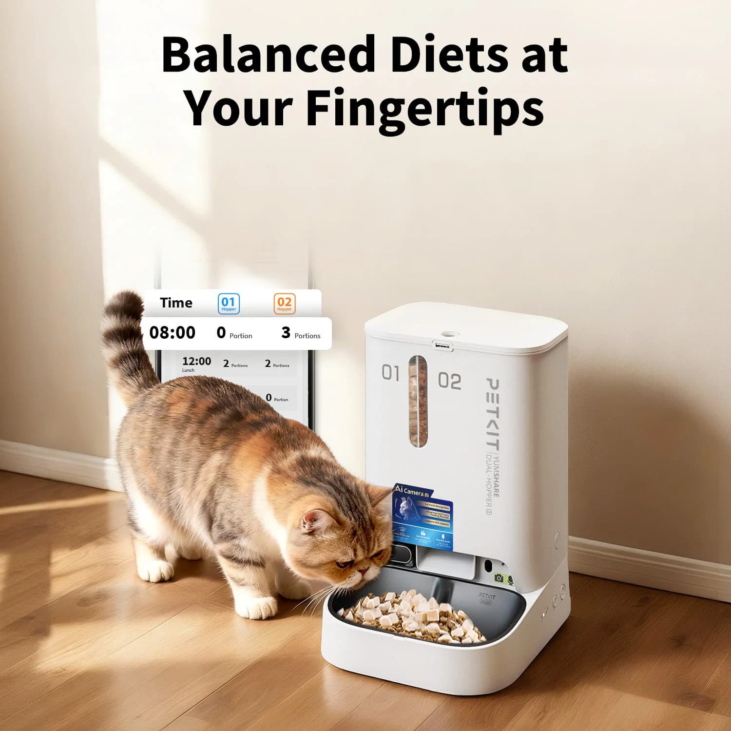 YumShare Dual-hopper 2 Automatic Feeder with Camera — product image 8