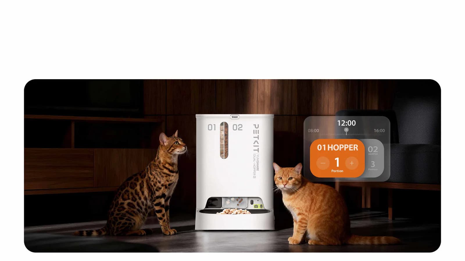 YumShare dual food compartments for balanced diets