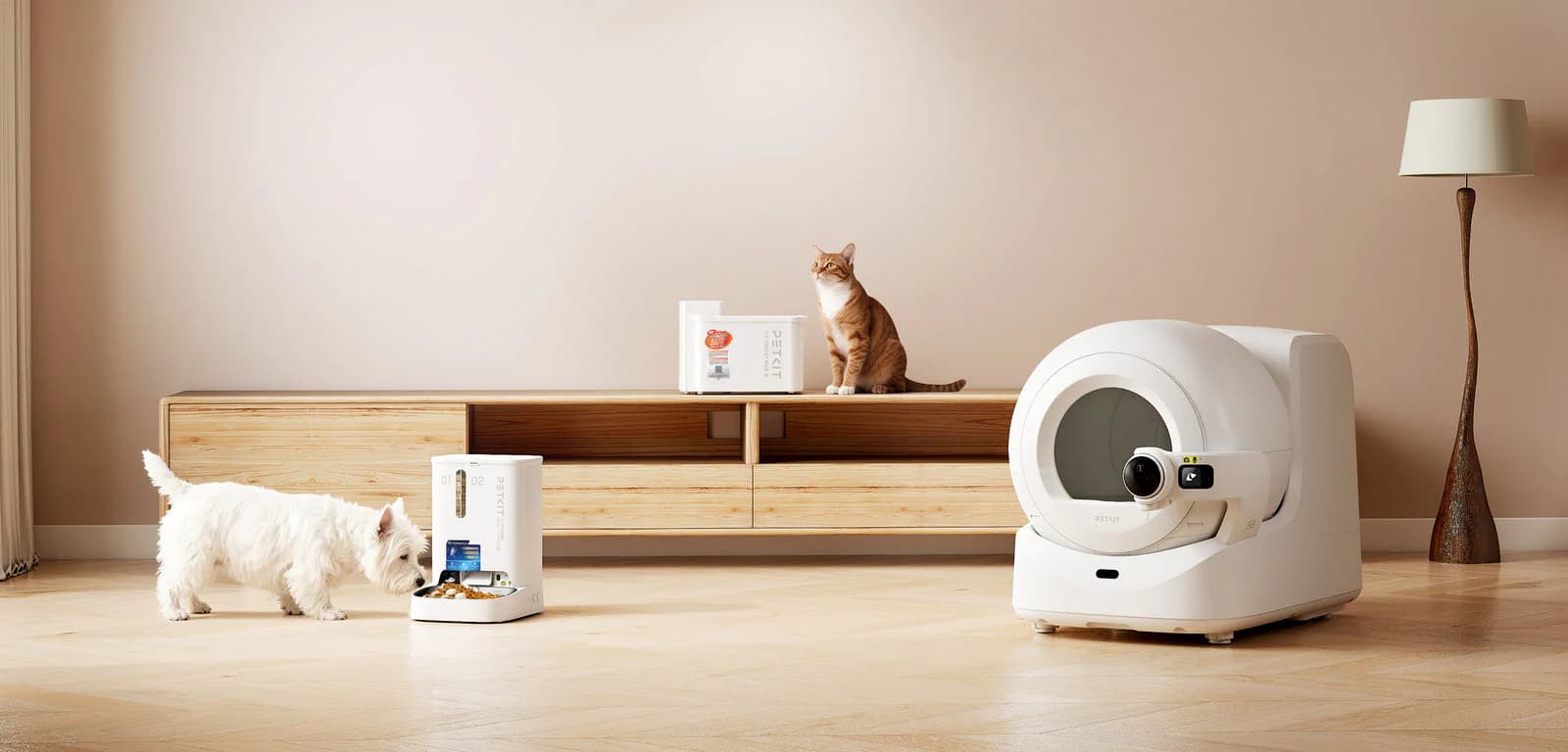 PETKIT smart home devices for feeding, hydration and litter care