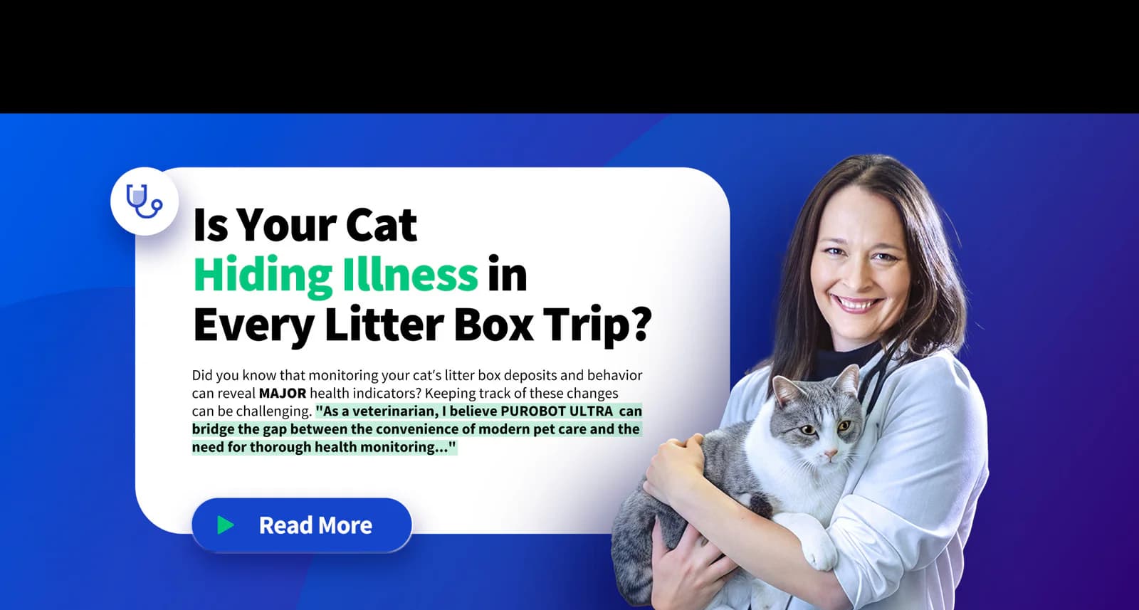 Veterinary insight into Purobot Ultra health monitoring