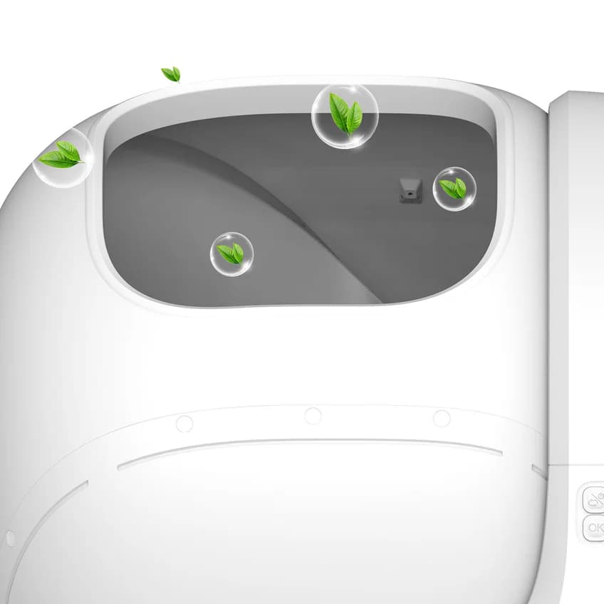 Purobot Max Pro 2 enclosed odor-control design