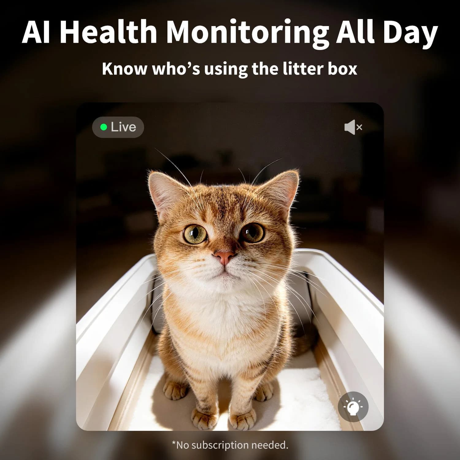 Purobot Crystal Duo Automatic Cat Litter Box with Camera — product image 5
