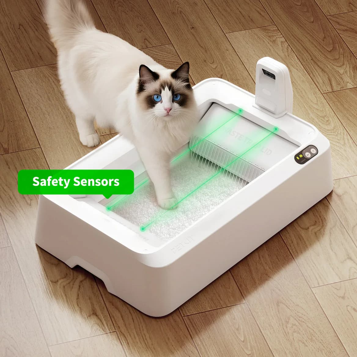 Four built-in safety sensors