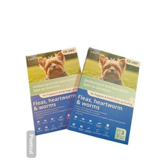 DR.VET Imidacloprid and Moxidectin Spot-on Solutions For puppies & Small Dogs up to 4kg 0.4ml