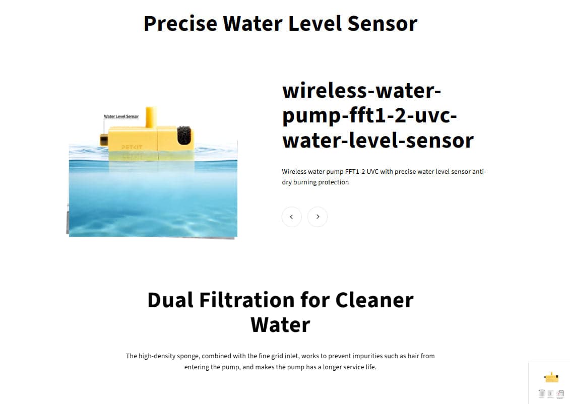 PETKIT Wireless Water Pump FFT1-2 (UVC & NON-UVC)