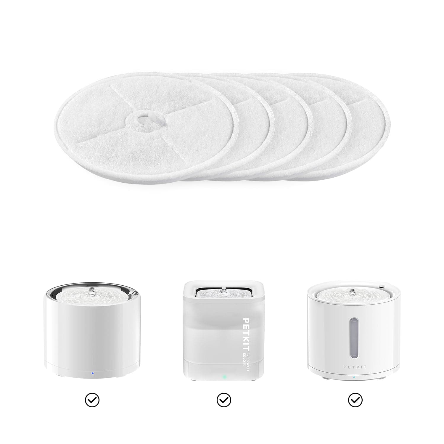 PETKIT Eversweet Water Fountain Filter Unit 3.0 Replacement Cat Fountain Filter Dog Fountain Filter