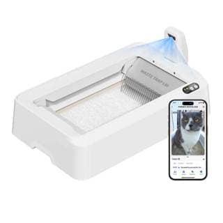 Purobot Crystal Duo Automatic Cat Litter Box with Camera