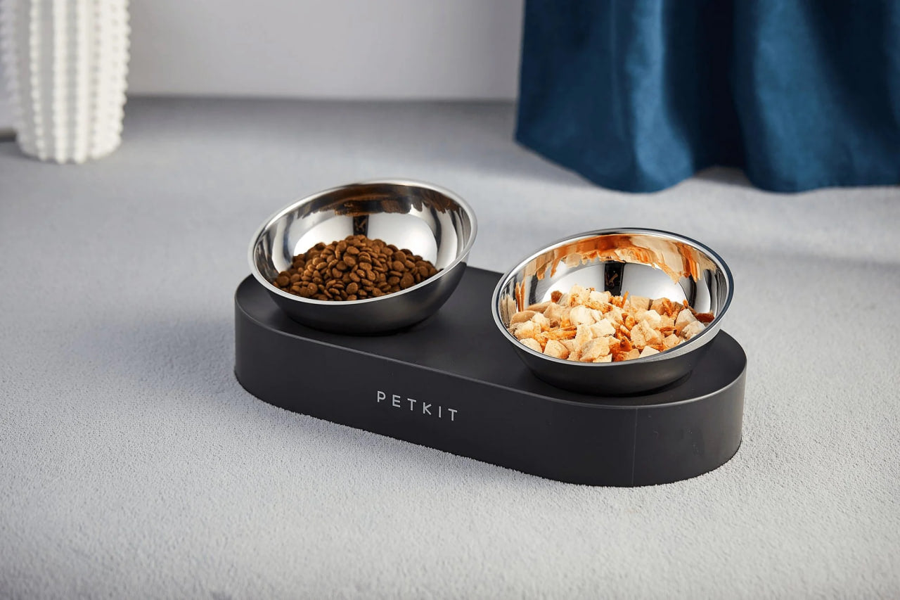 PETKIT Fresh Nano 15° Adjustable Feeding Metal Dual Pet Food Bowl Cat Bowl Dog Bowl