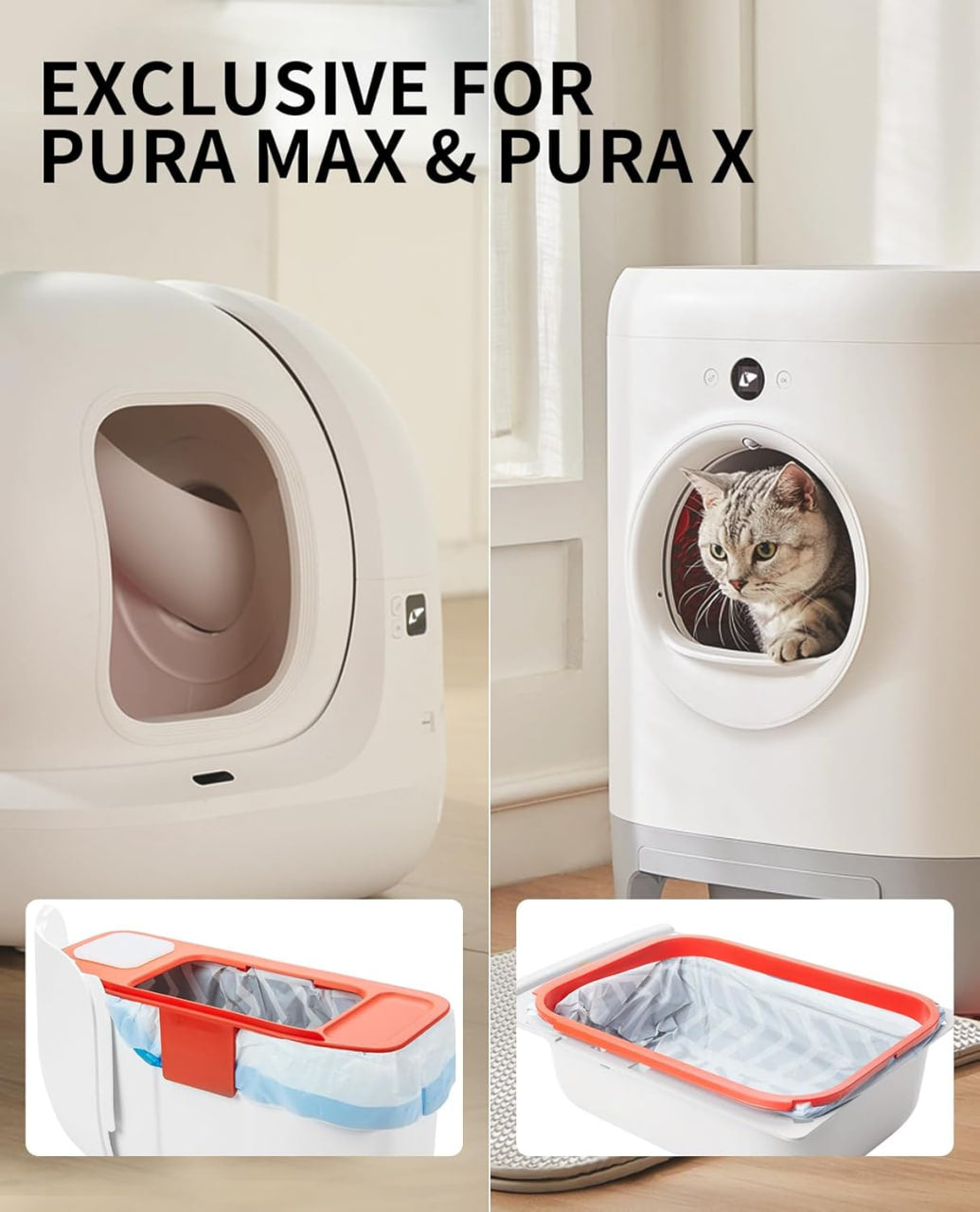 PETKIT Automatic Cat Litter Box Trash Bag Rolls (for Pura X and Pura Max)