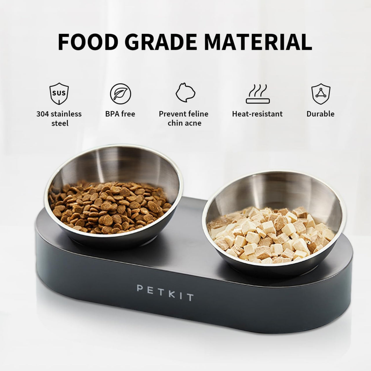 PETKIT Fresh Nano 15° Adjustable Feeding Metal Dual Pet Food Bowl Cat Bowl Dog Bowl