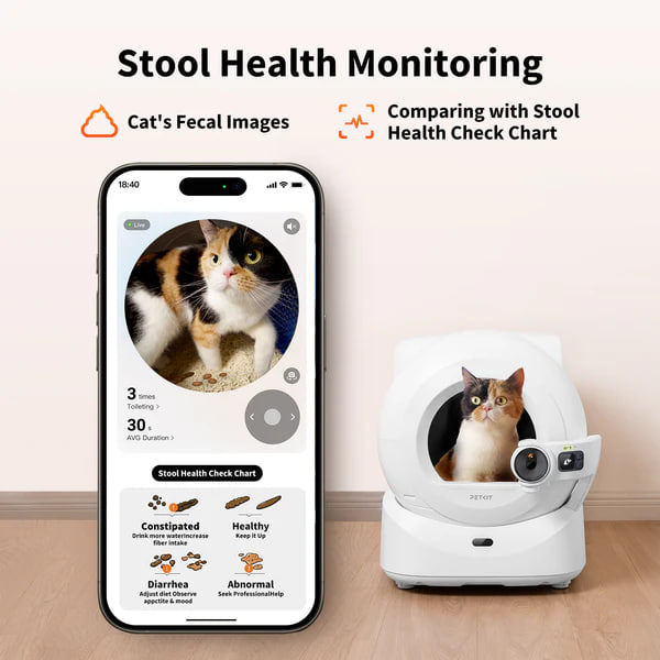 PETKIT PUROBOT Automatic Cat Litter Box ODOR ELIMINATOR With Camera