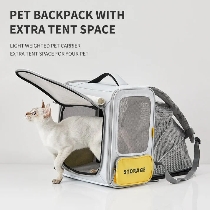 PETKIT Breezy X Zone Expandable Foldable Cat Carrier Backpack Dog Carrier Backpack