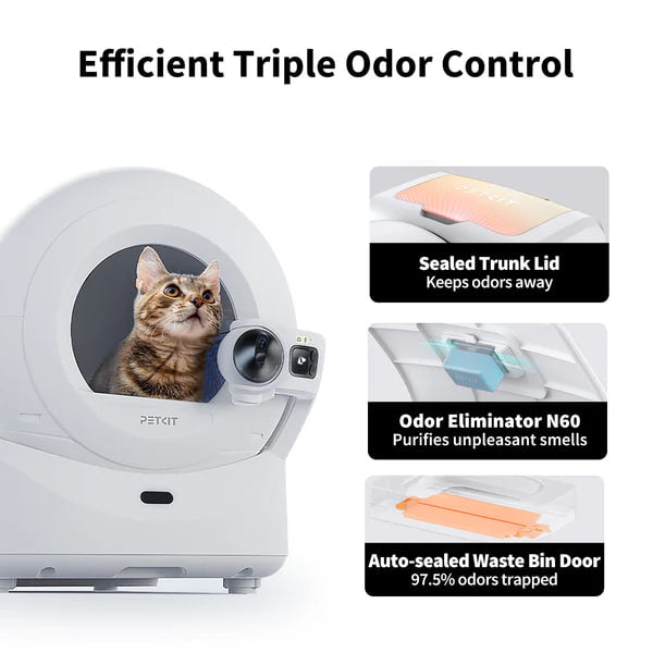 PETKIT PUROBOT Automatic Cat Litter Box ODOR ELIMINATOR With Camera