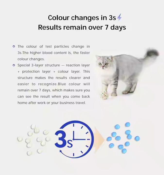 DR. VET MIAO MIAO TEST Urine Occult Blood Test Particles