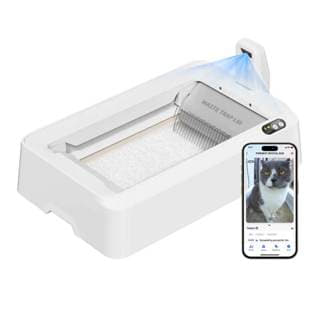 Purobot Crystal Duo Automatic Cat Litter Box with Camera