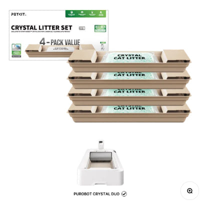 PETKIT CRYSTAL LITTER TRAY SET