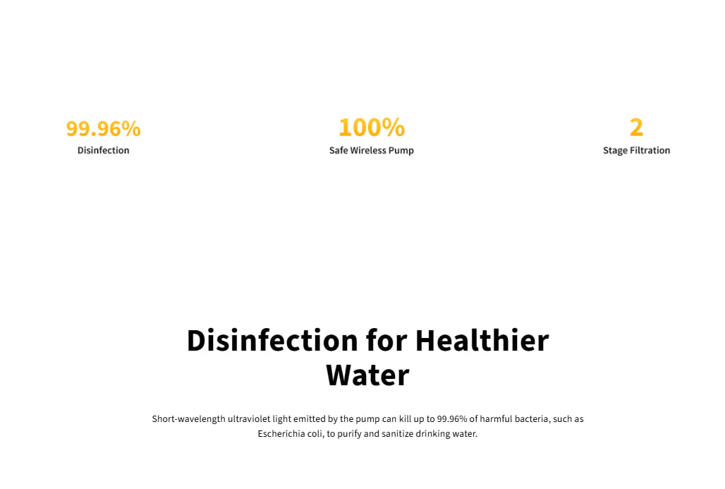 PETKIT Wireless Water Pump FFT1-2 (UVC)