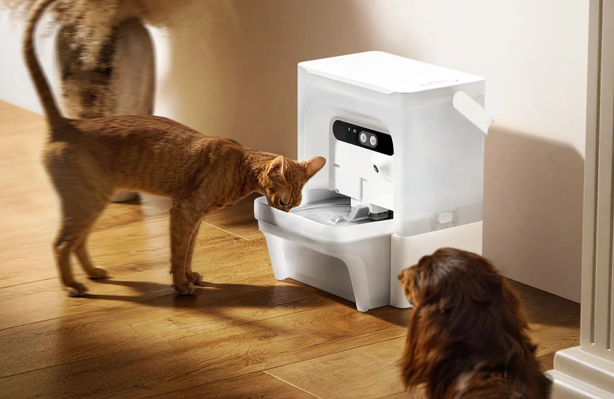 EverSweet Ultra Cat Water Fountain placed in modern home environment, showing its stylish design and quiet operation